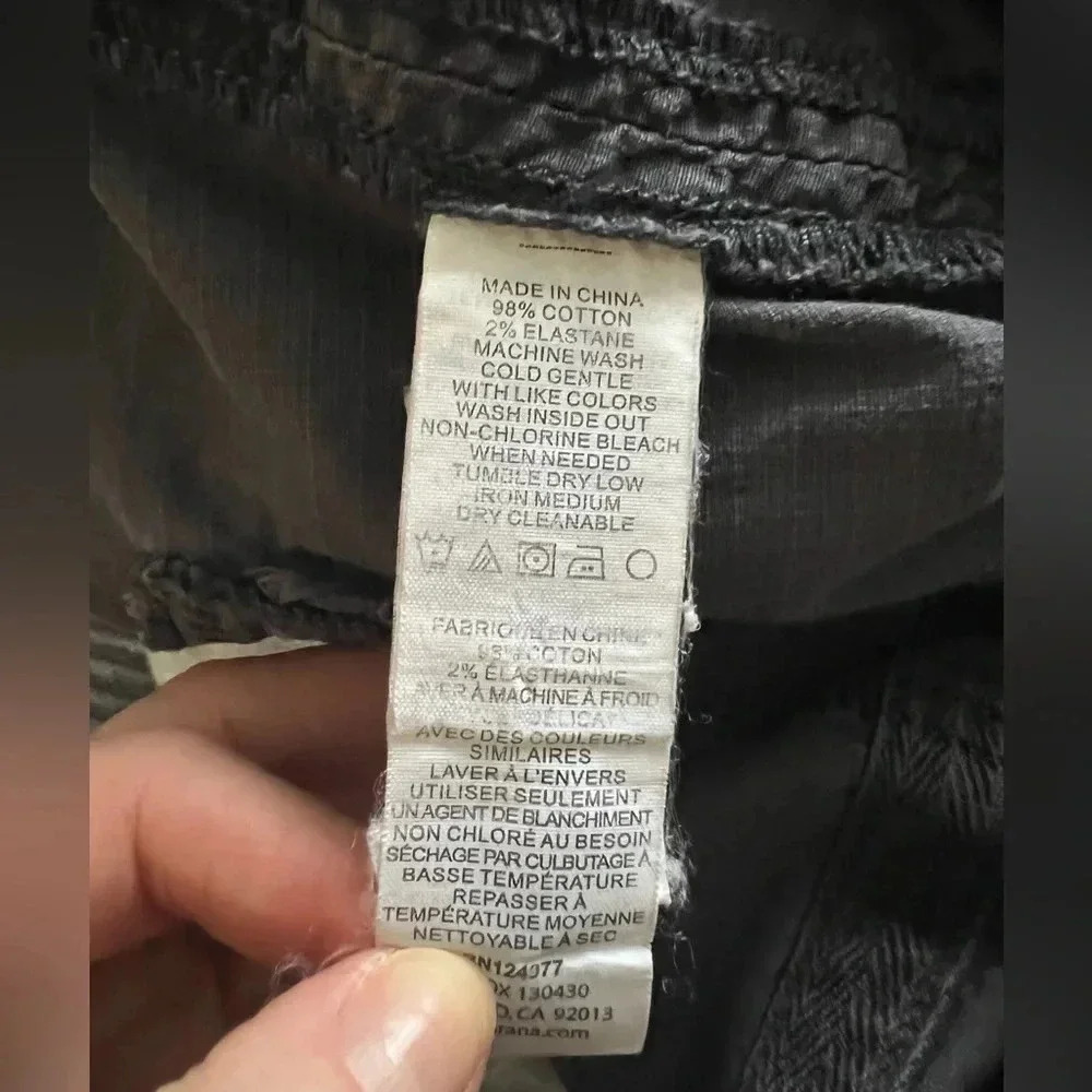 Prana Organic Cotton Cargo Joggers -Size 6 - Picture 11 of 12